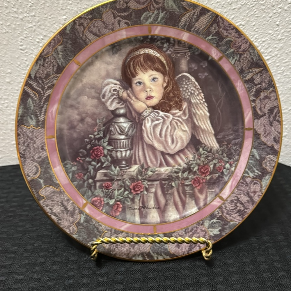 Gardens of Innocence Limited Edition “Hope” Plate by Richardson Bradford Exchang - Picture 10 of 17